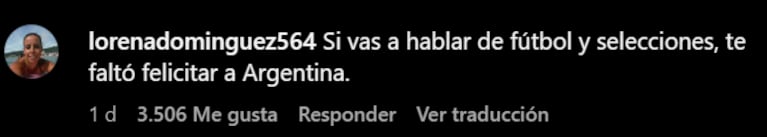 Los usuarios se indignaron con Shakira por su supuesto ninguneo a la Selección Argentina.