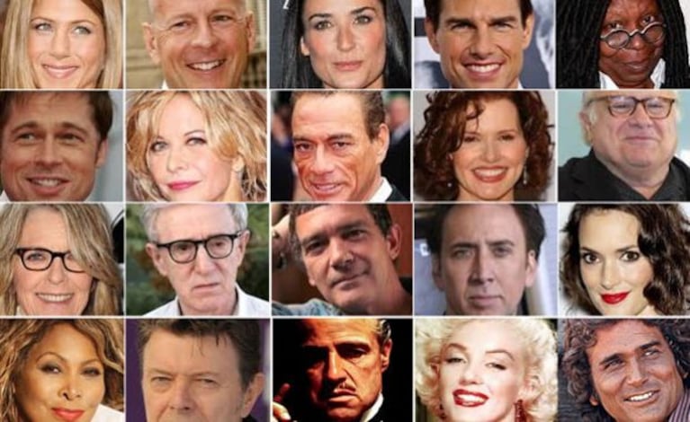 Los verdaderos nombres de 20 estrellas de Hollywood. (Foto: Web)