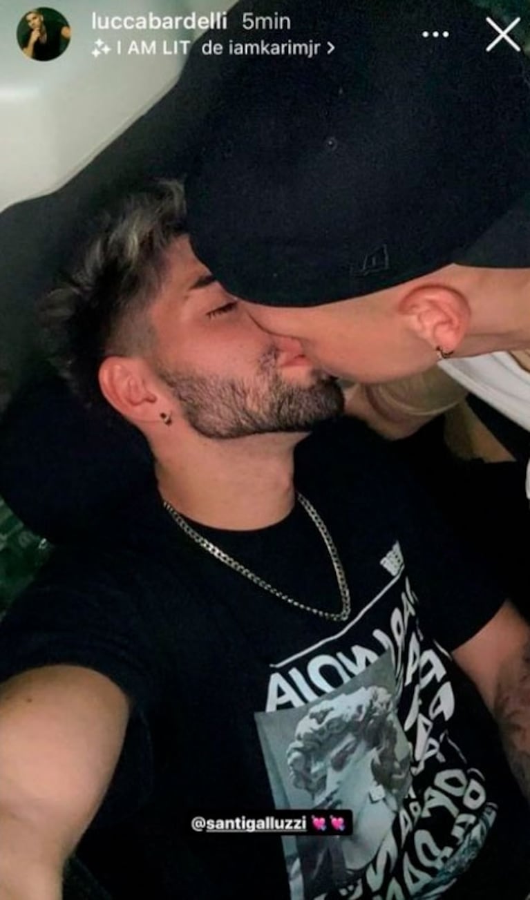 Lucca Bardelli habló de su foto besándose con un chico y cruzó fuerte a Julieta Poggio: "Si yo tengo que hablar"