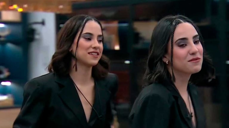 Lucía Maidana y su hermana en Gran Hermano dejaron a Nicolás con una incógnita que se transformó en infidelidad (Foto: captura Telefe)