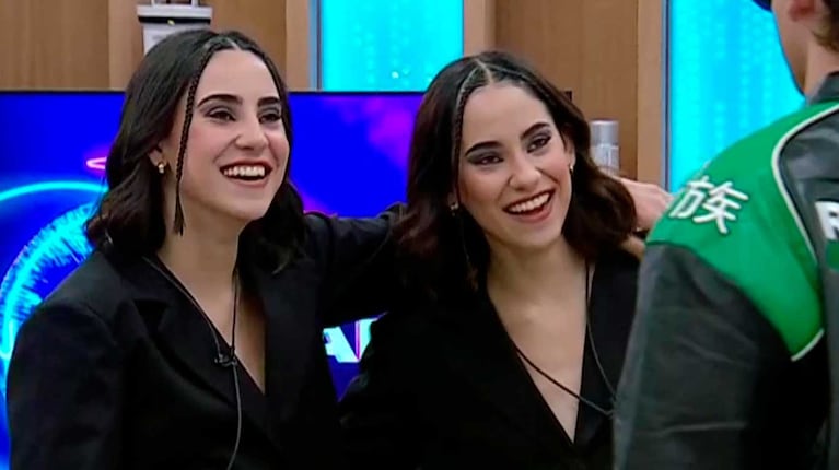 Lucía Maidana y su hermana en Gran Hermano dejaron a Nicolás con una incógnita que se transformó en infidelidad (Foto: captura Telefe)