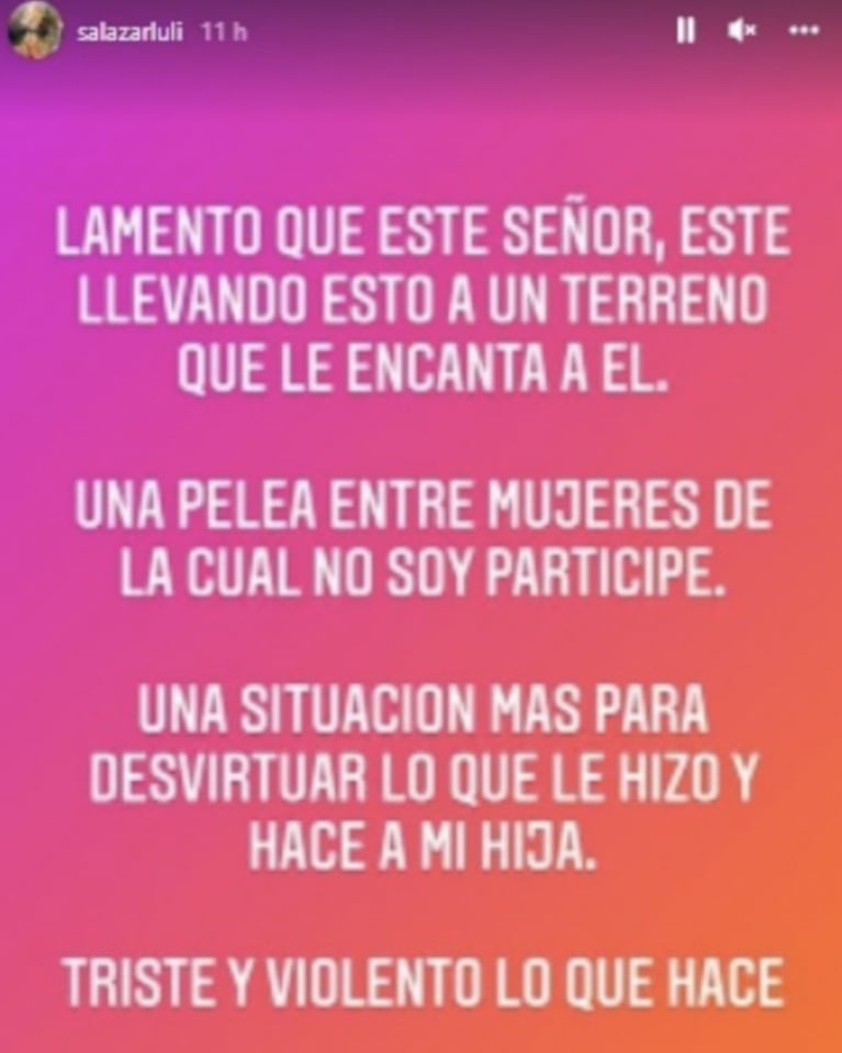 Luciana Salazar reaccionó contundente a las críticas de Lulú Sanguinetti: "Una pelea entre mujeres de la que no soy parte"