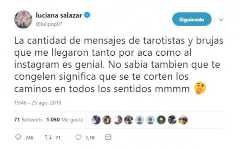 Luciana Salazar reveló para qué sirve la supuesta brujería de Martín Redrado