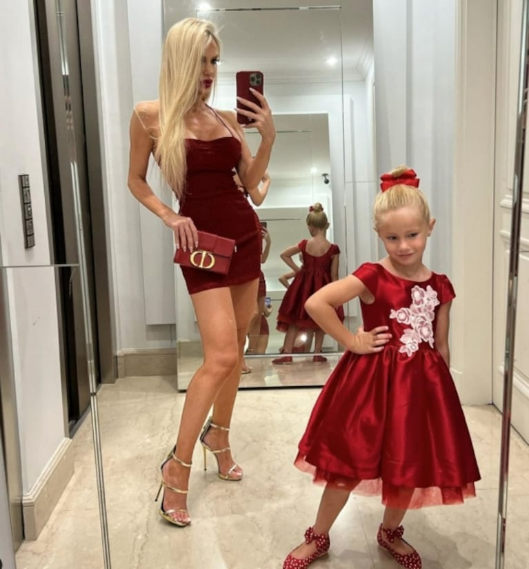 Luciana Salazar y su hija Matilda impactaron con sus espectaculares looks de fiesta para Navidad