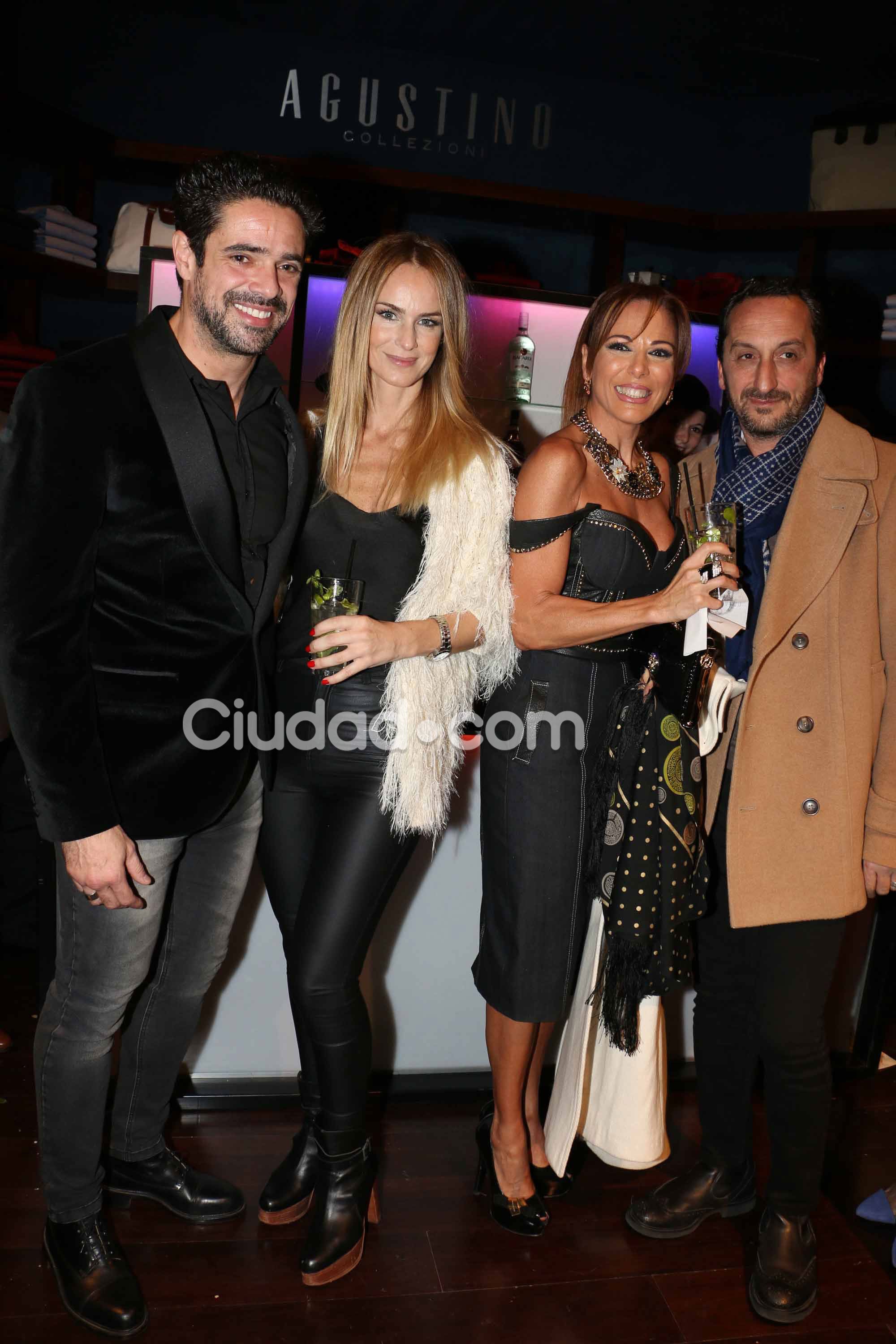 Luciano Castro y Sabrina Rojas, juntos en la inauguración del local de Rial (Fotos: Movilpress). 