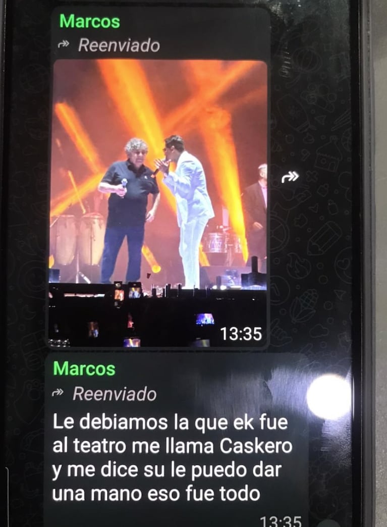 Luciano expuso a Marcos por sus dichos contra su papá.