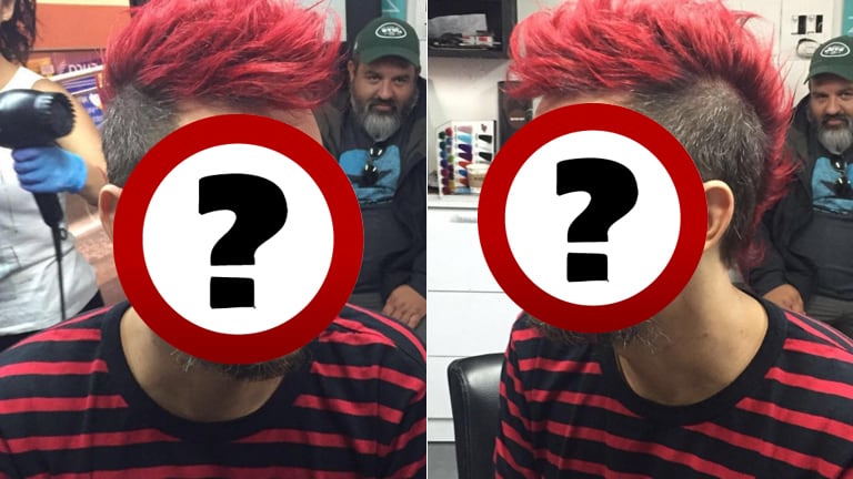 Ludovico Di Santo y un cambio de look extremo: ¡ahora luce una gran cresta roja!