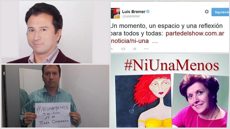 Luis Bremer contó que su mamá fue asesinada hace 20 años. Fotos: Web y Twitter.