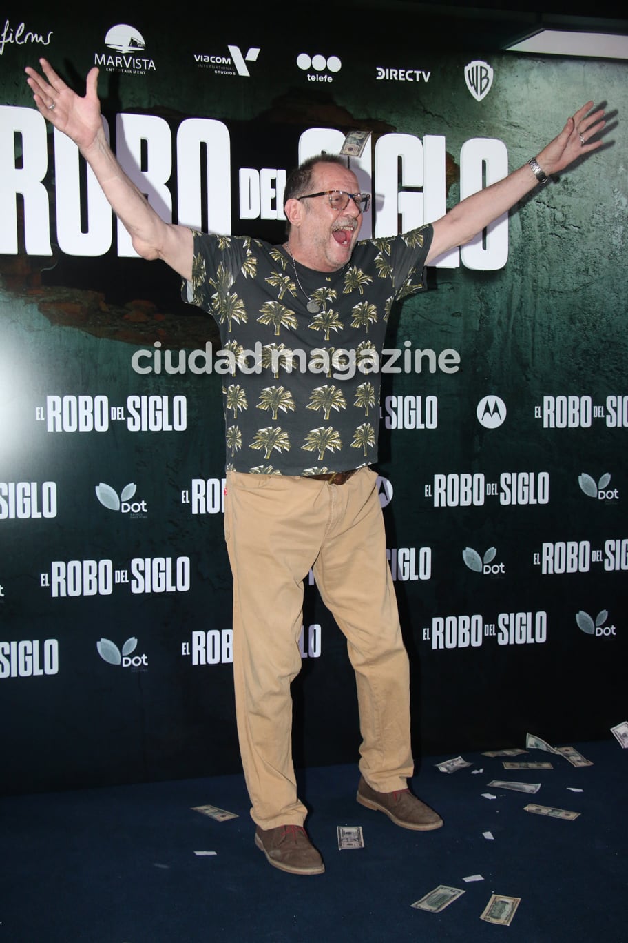 Luis Luque en la avant premiere de El Robo del Siglo. (Foto: Movilpress)