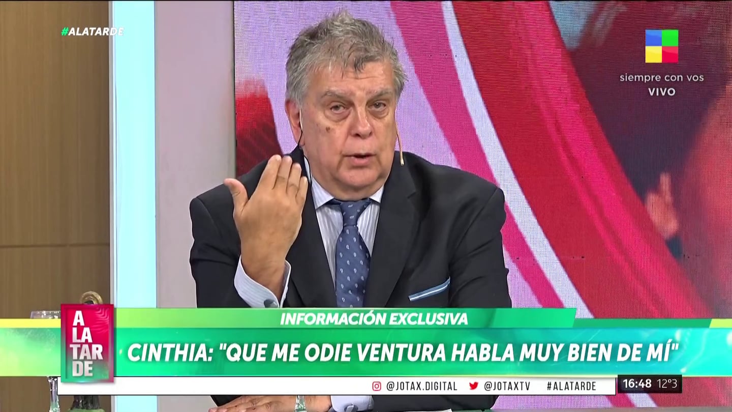 Así fue el polémico descargo de Luis Ventura contra Cinthia Fernández |  Ciudad Magazine