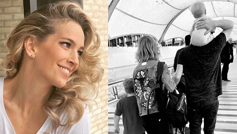 Luisana Lopilato compartió una tierna foto familiar de una gira con Michael Bublé.