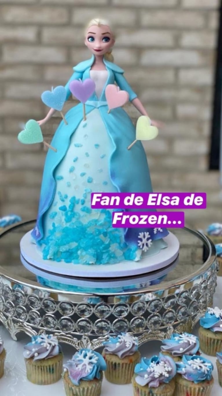 Luisana Lopilato festejó los dos años de Vida con un cumpleaños temático muy especial: "Fan de Elsa de Frozen"