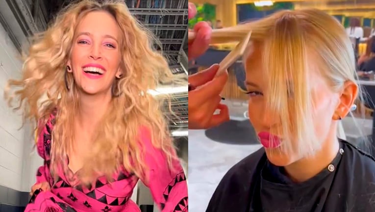 Luisana Lopilato impactó con un jugado cambio de look, se hizo flequillo.