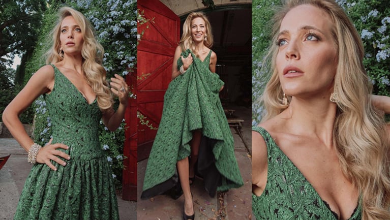 Luisana Lopilato mostró su extravagante look navideño.