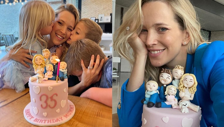 Luisana Lopilato sorprendió con su original torta por sus 35 años.