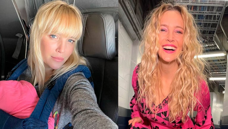 Luisana Lopilato viajó en avión por primera vez con su beba Cielo y contó cómo fue la experiencia.