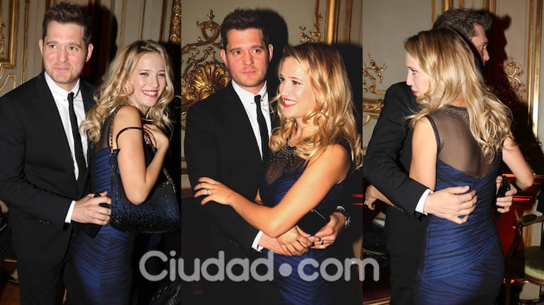 Luisana Lopilato y Michael Bublé, divinos en la Embajada de Francia (Fotos: Movilpress). 