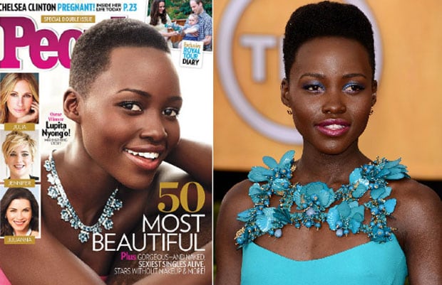 Lupita Nyong o fue elegida la mujer más bella del mundo por la revista People. (Foto: Web)