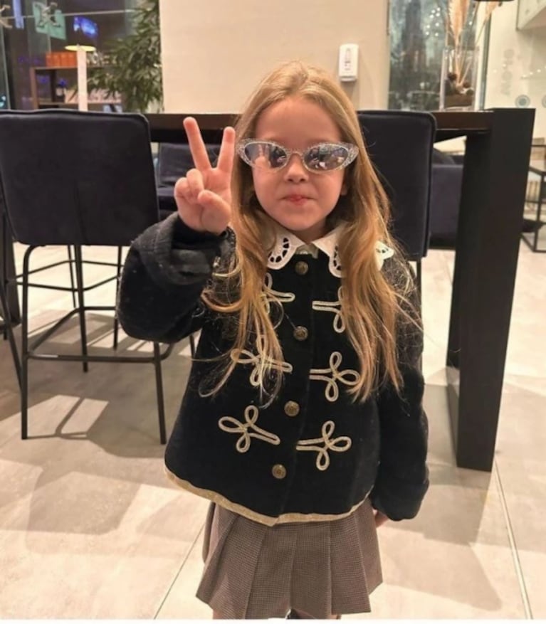 Magnolia, la hija de Benjamín Vicuña y China Suárez, sorprendió en las redes con su tip de belleza: "Así te combina"