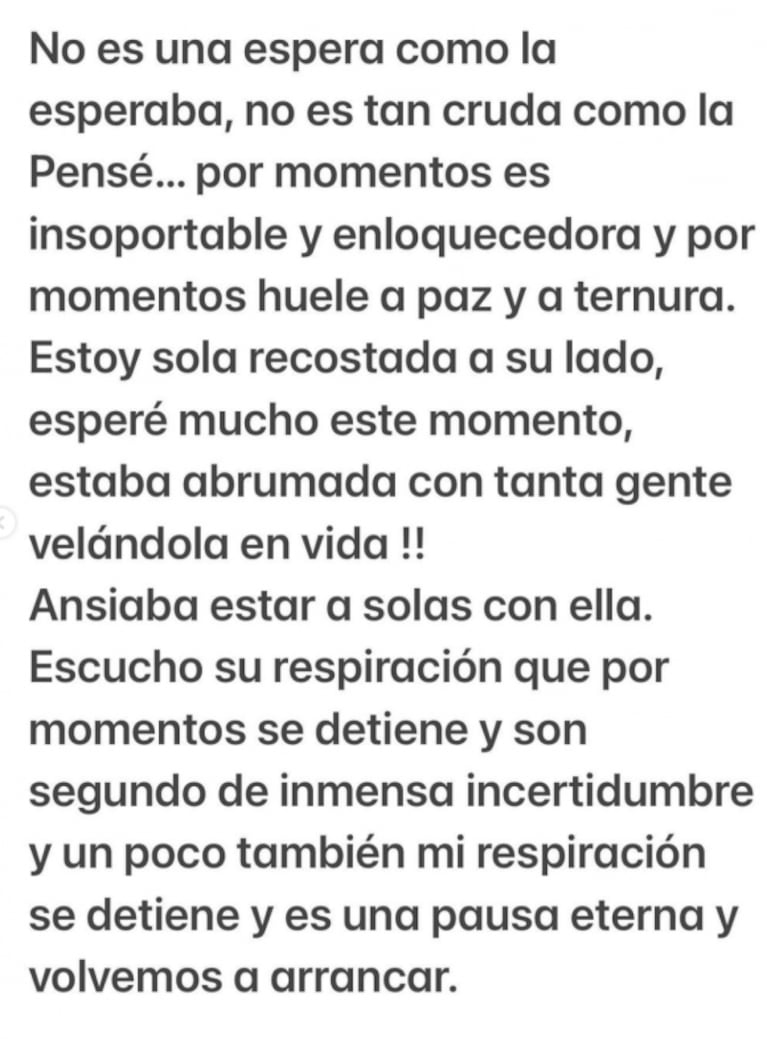 Maju Lozano se despidió de su mamá con una desgarradora carta: "Unidas en la espera de su muerte"