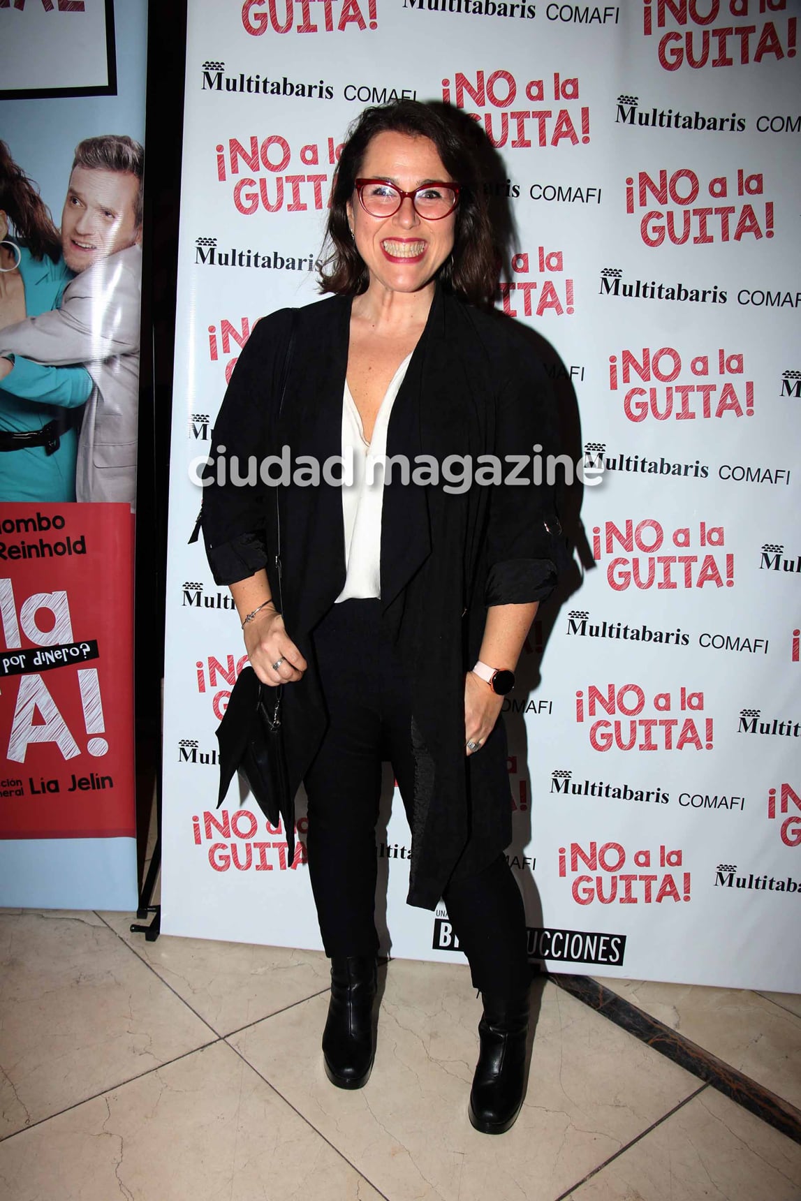 Malena Guinzburg en la función de prensa de No a la guita. (Foto: Movilpress)