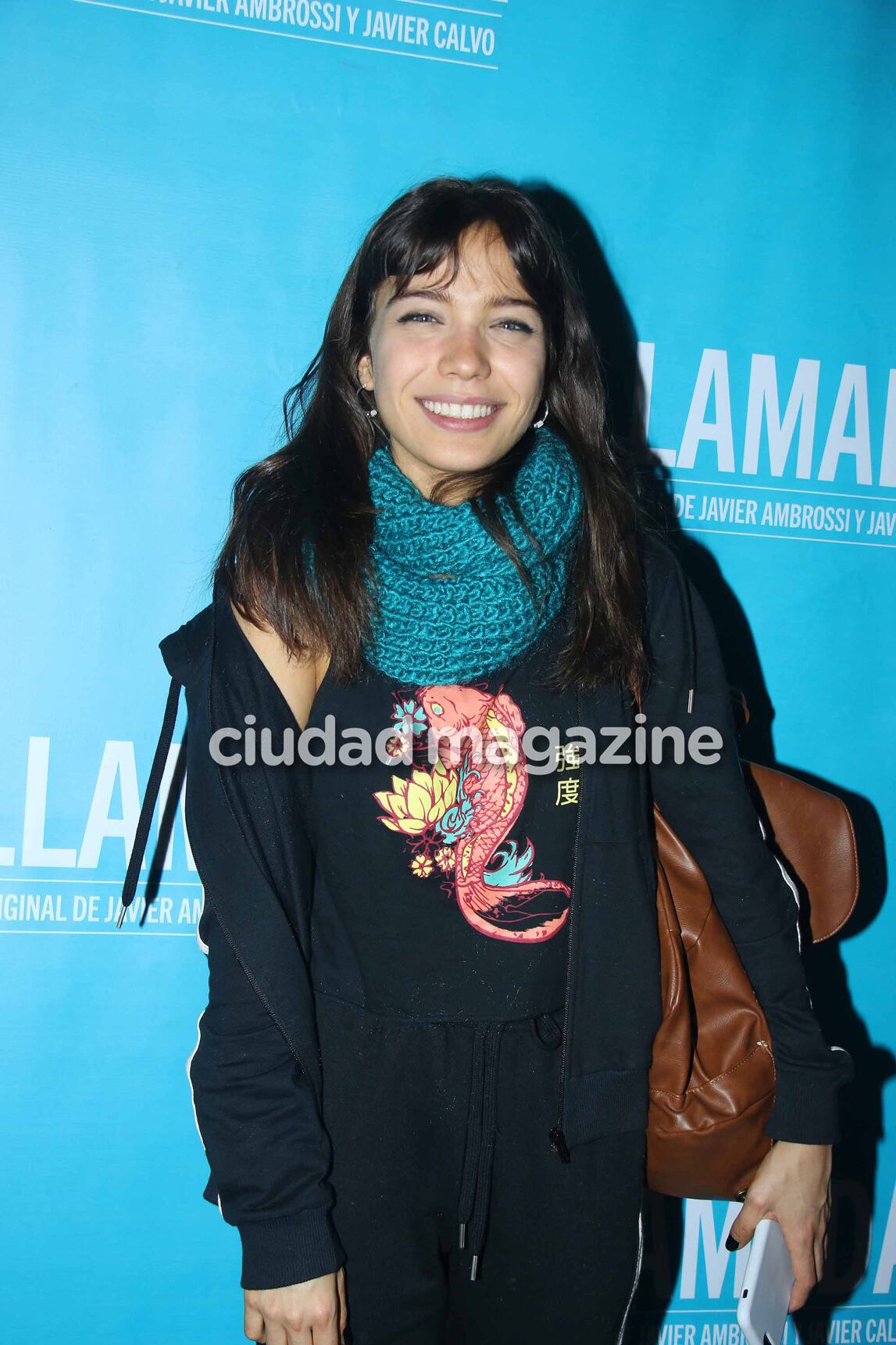 Malena Narvay en la función de prensa de La Llamada. (Foto: Movilpress)