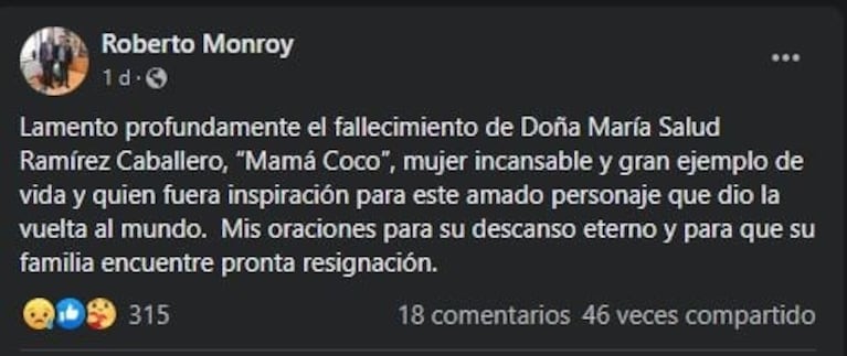 Mamá Coco, la mujer que inspiró la película de Pixar, murió a los 109 años