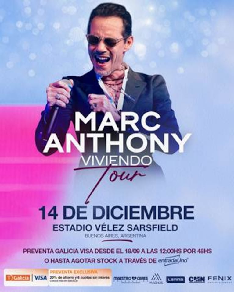 Marc Anthony en Argentina 2023