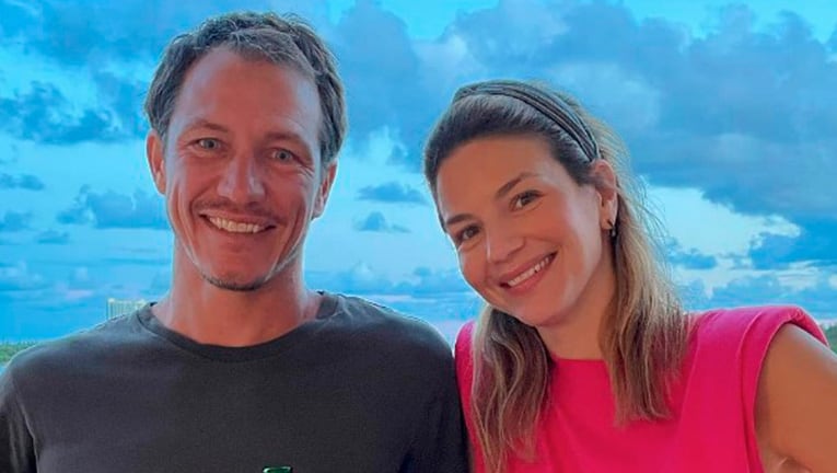 Marcela Kloosterboer viajó a Miami y visitó a su hermano.