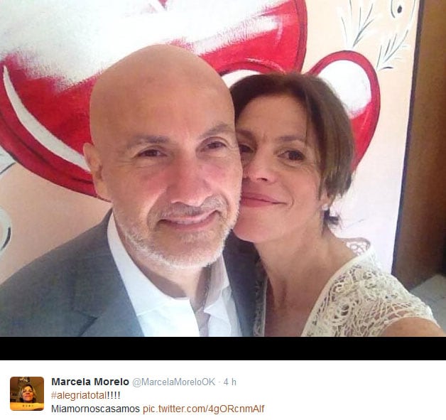 Marcela Morelo se casó con Rodo. (Foto: Twitter)