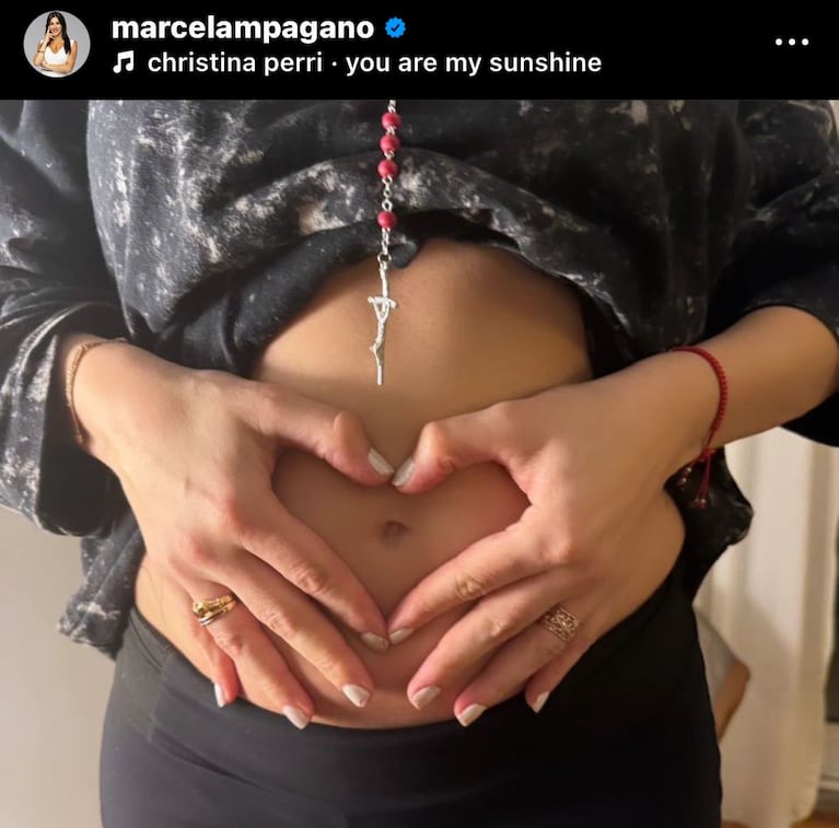 Marcela Pagano anunció su embarazo en sus redes sociales.