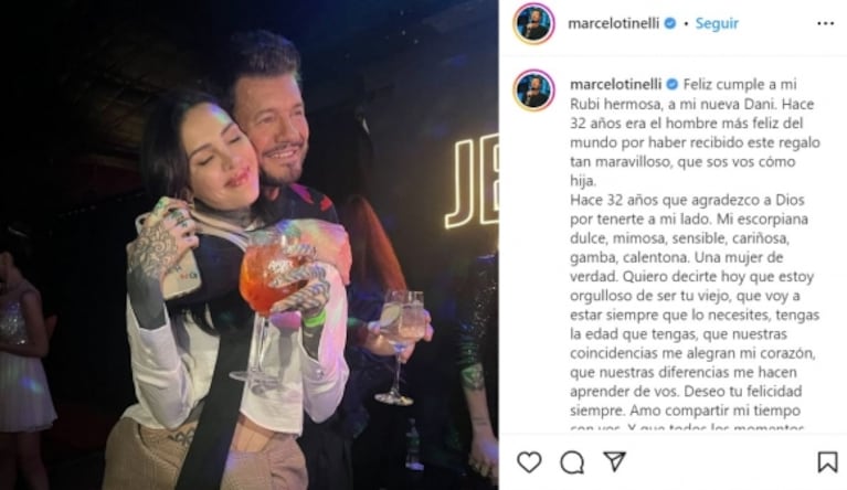 Marcelo Tinelli le dedicó a su hija Cande una profunda carta por su cumpleaños: "Hasta las lágrimas"