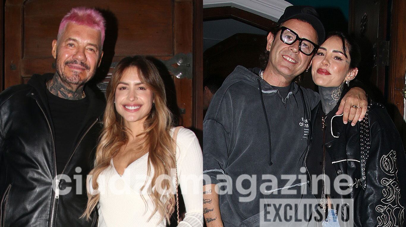 Marcelo Tinelli, Milett Figueroa y Cande en el cumpleaños de Coti Sorokin (Fotos: Movilpress).