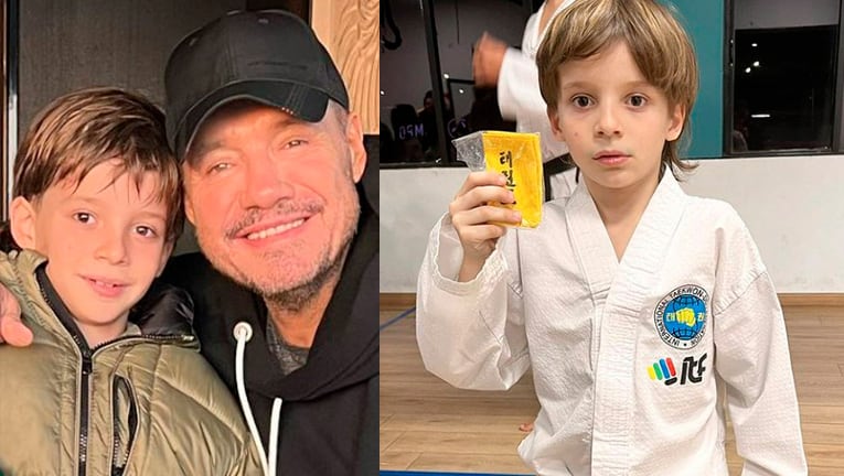 Marcelo Tinelli se mostró orgulloso de su hijo Lolo.