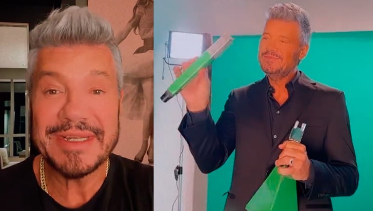 Marcelo Tinelli se reencontró con el icónico micrófono de VideoMatch.