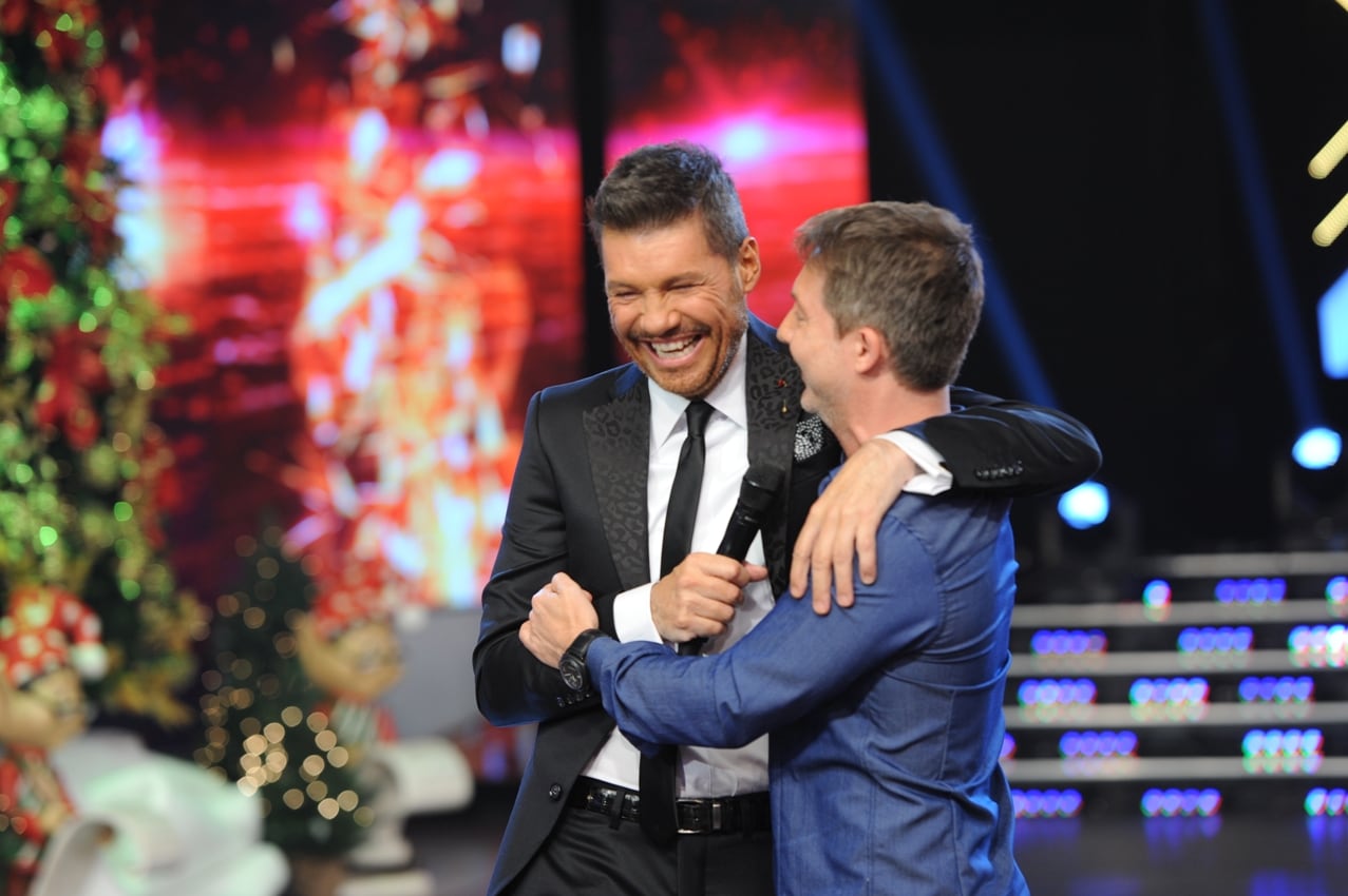 Marcelo Tinelli y Adrián Suar en la final de Bailando 2014. (Fotos: Prensa Ideas del Sur)