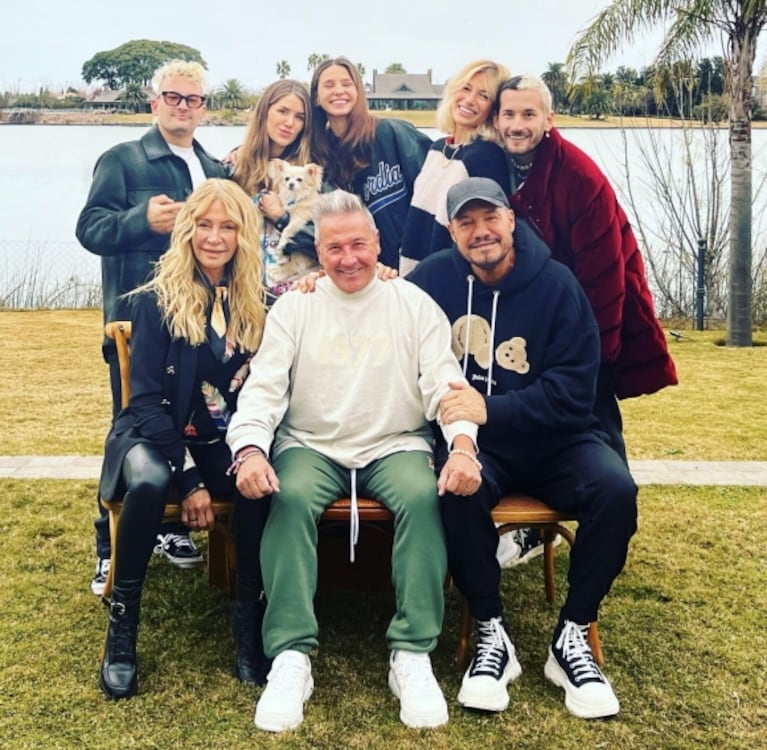 Marcelo Tinelli y Cris Morena visitaron a los Montaner: las fotos del encuentro