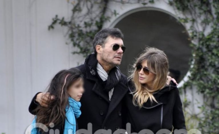 Marcelo Tinelli y Guillermina Valdés, en el último adiós a Fede Ribero. (Foto: Jennifer Rubio-Ciudad.com)