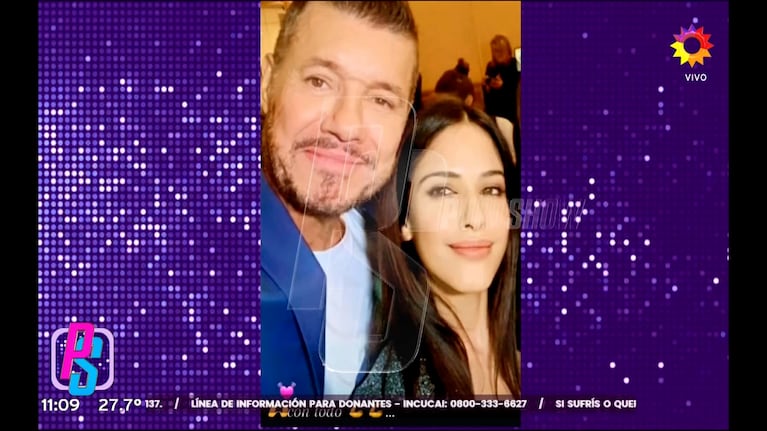 Marcelo Tinelli y Karina Fernández.