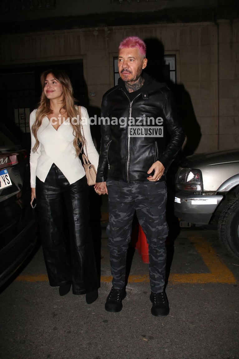 Marcelo Tinelli y Milett Figueroa en el cumpleaños de Coti Sorokin (Foto: Movilpress).