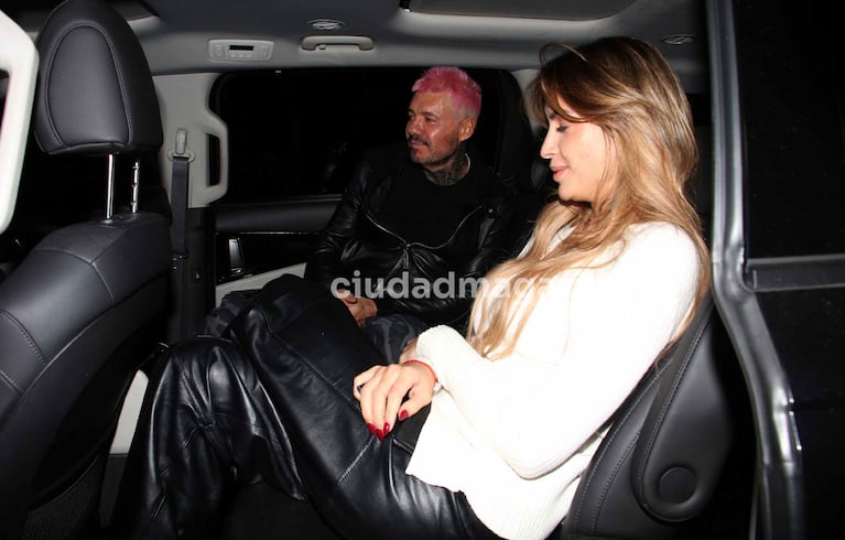 Marcelo Tinelli y Milett Figueroa en el cumpleaños de Coti Sorokin (Foto: Movilpress).