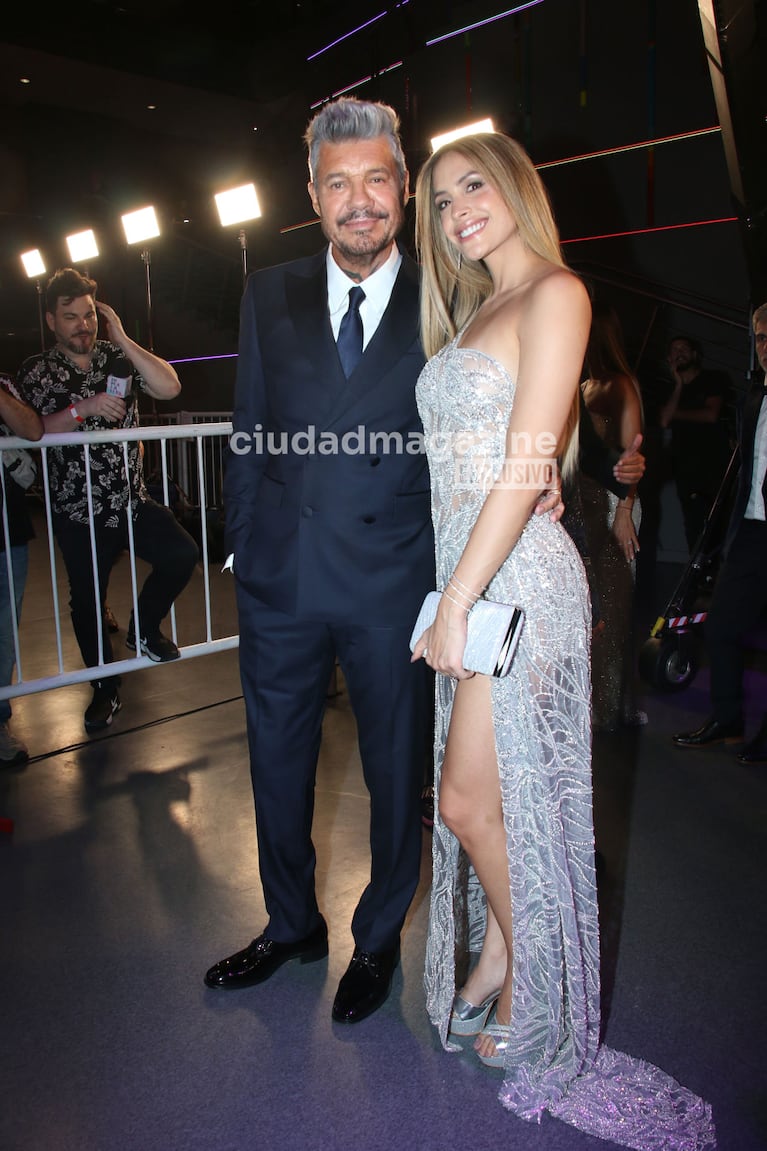 Marcelo Tinelli y Milett Figueroa en el Martín Fierro de la Moda (Foto: Movilpress).