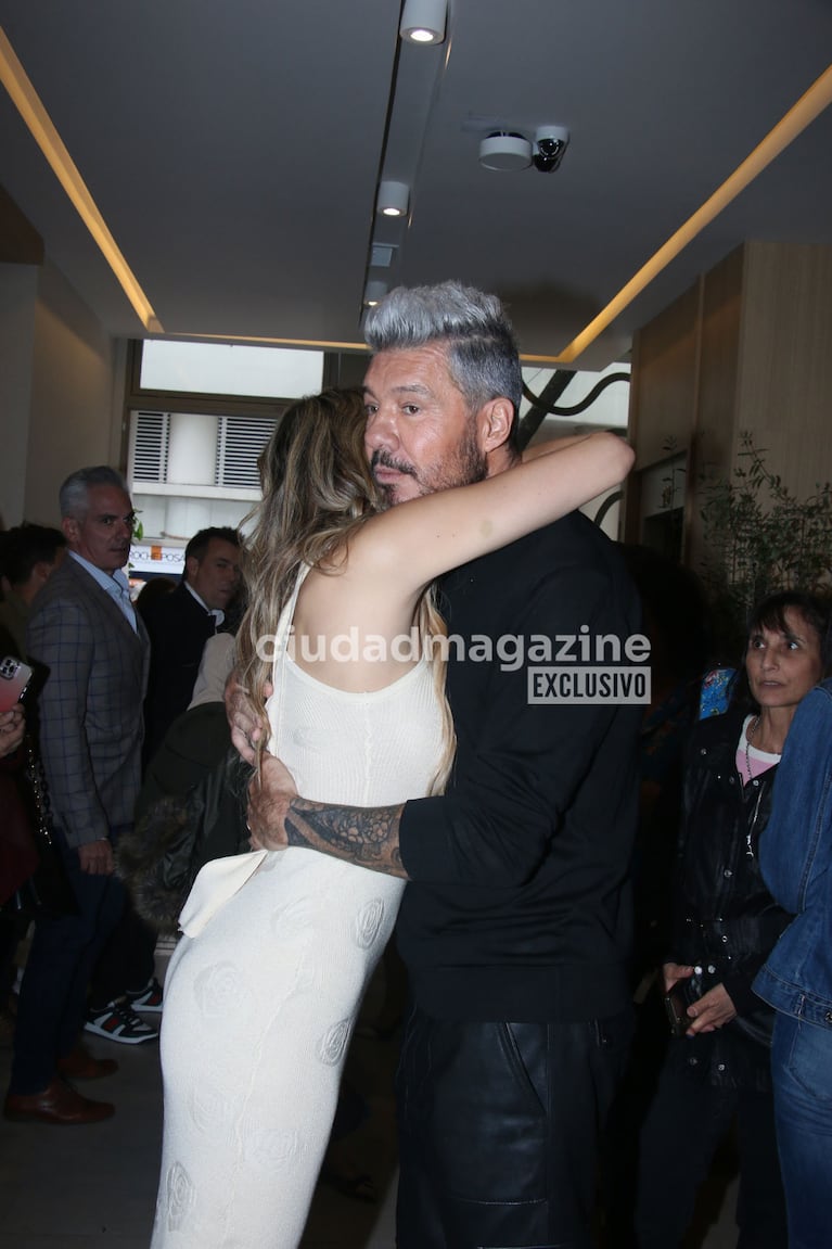 Marcelo Tinelli y Milett Figueroa (Foto: Movilpress).