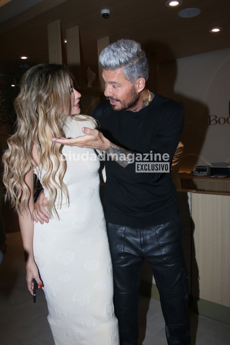 Marcelo Tinelli y Milett Figueroa (Foto: Movilpress).