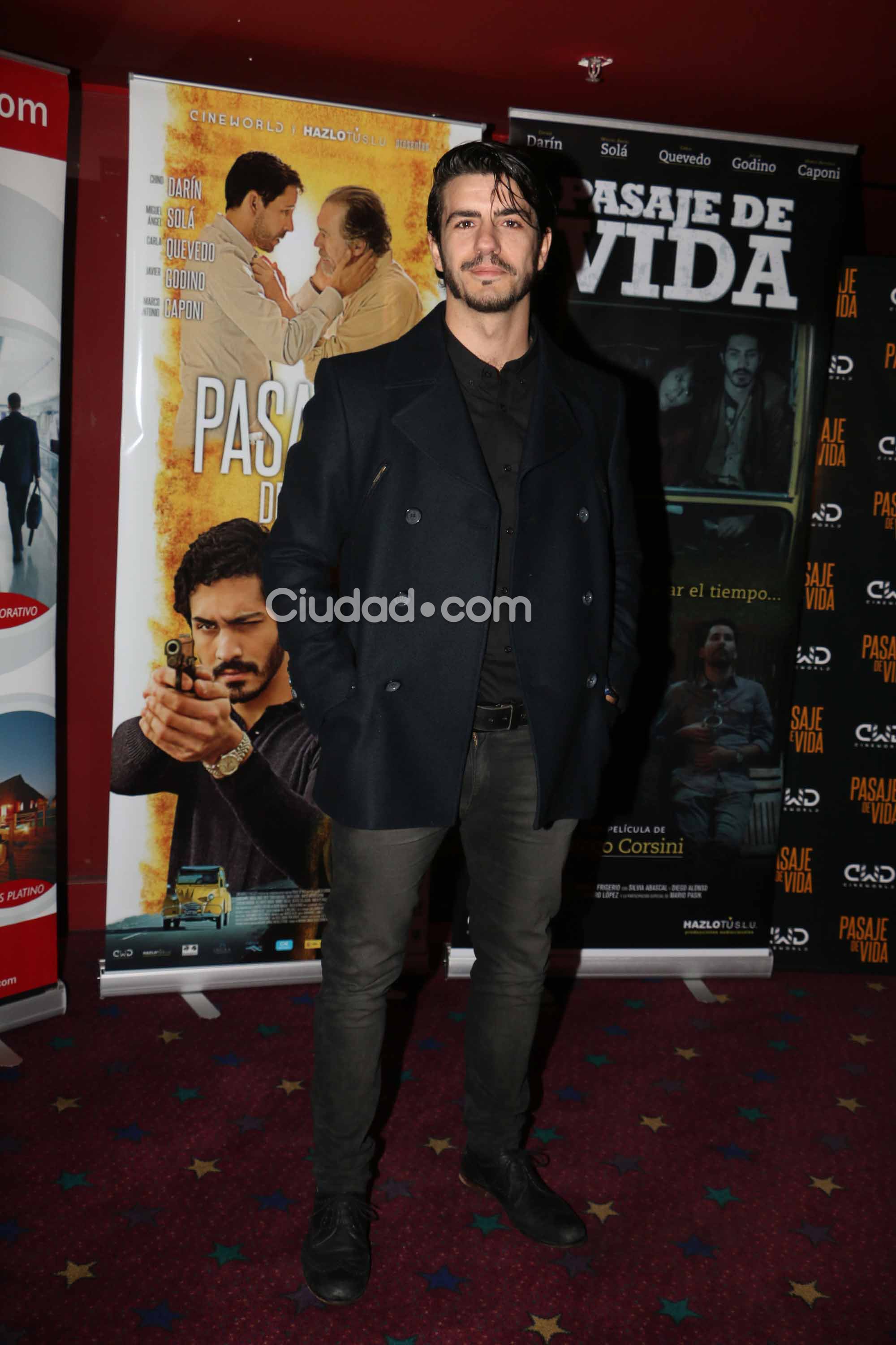 Marco Antonio Caponi, en la avant premiere de Pasaje de vida (Foto: Movilpress)