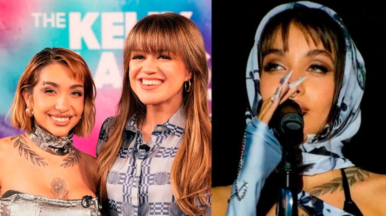 María Becerra recordó con Kelly Clarkson sus fallidos shows en el Monumental.