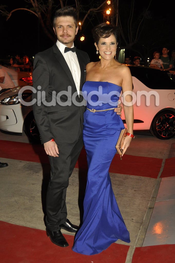 María Fernanda Callejón, con un bonito vestido azul. (Foto: Jennifer Rubio-Ciudad.com)