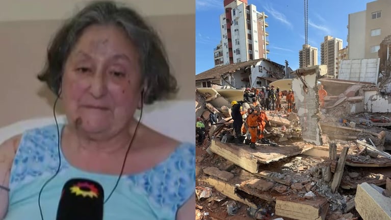 María Josefa, la única sobreviviente del derrumbe de Villa Gesell / Fuente: captura