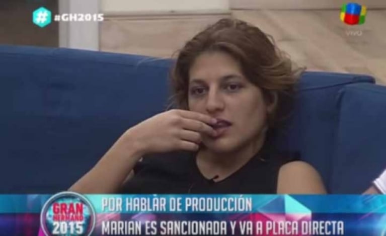 Marian Farjat en Gran Hermano 2015.