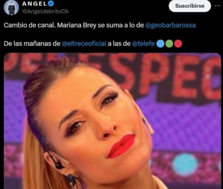 Mariana en Telefe.